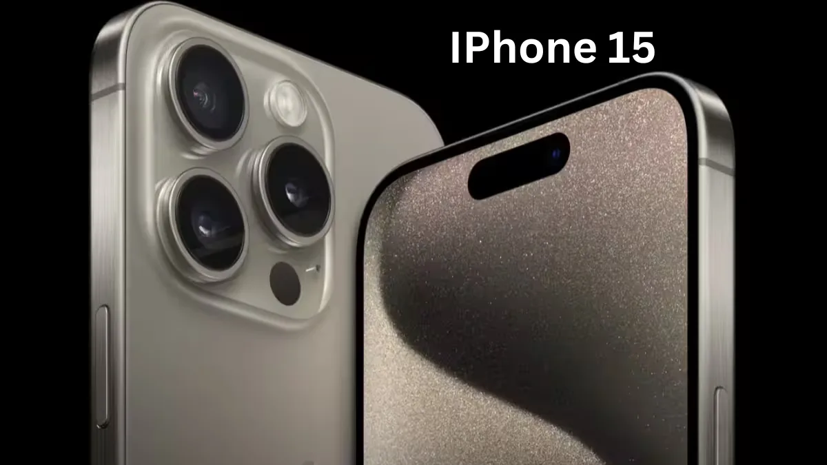 IPhone 15 का शानदार डिज़ाइन और एडवांस फीचर्स दिखाता हुआ प्रीमियम स्मार्टफोन